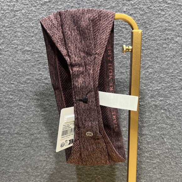 Lululemon Metal Vent Tech Seamless Wide Headband Deco Pink/Goodnight Plum - Picture 6 of 10